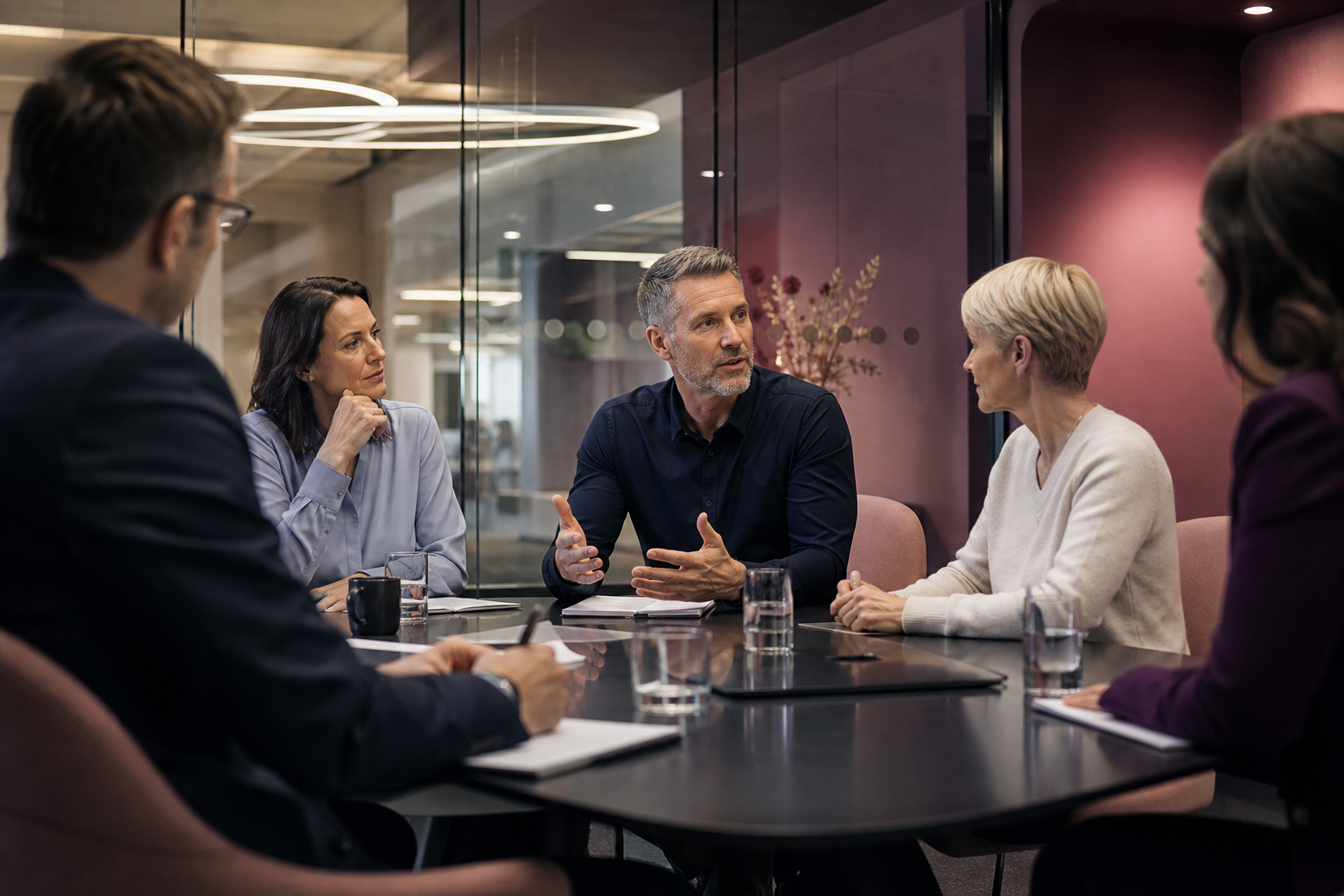 Executive leadership discussion on corporate culture strategy
